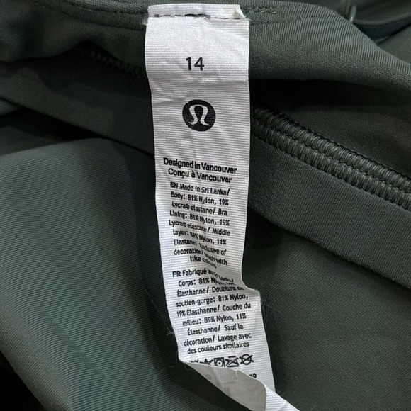 Lululemon Align Crop Cami Tank Top Athletic Light Support A/B Cup Stretch 14 - Picture 8 of 11